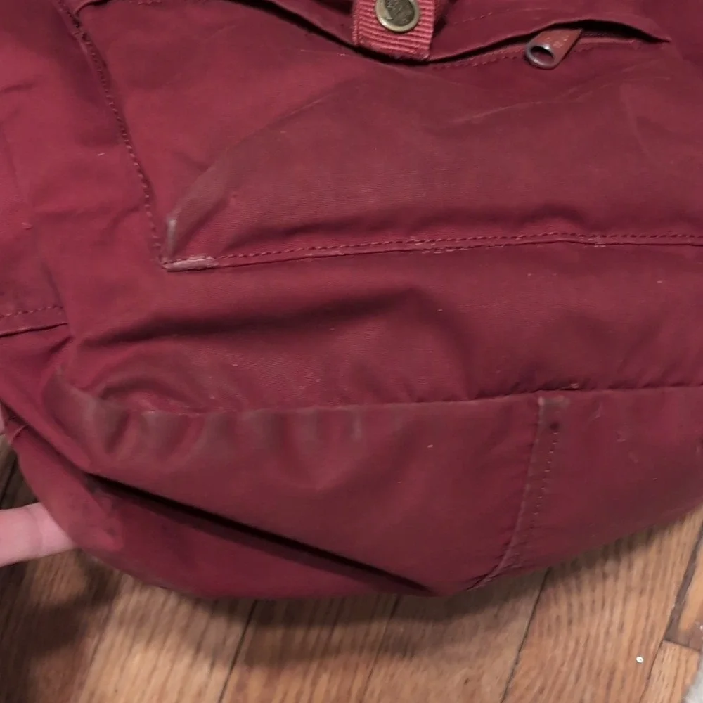 Fjällräven Kånken Tote Bag Dark Red G-1000 Top Handles Shoulder Straps